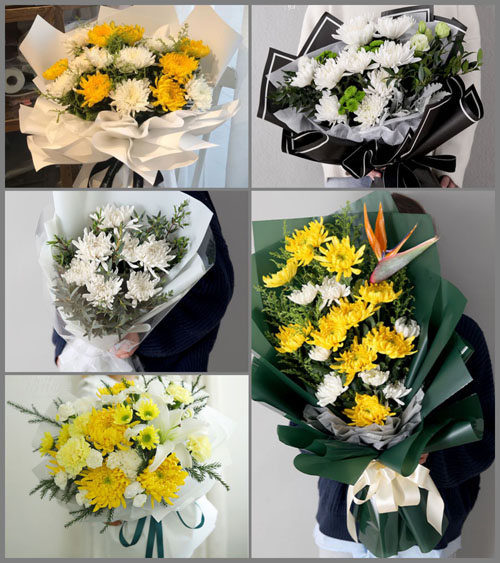 湖北随州市随县殷店镇火炬村白事花束代送